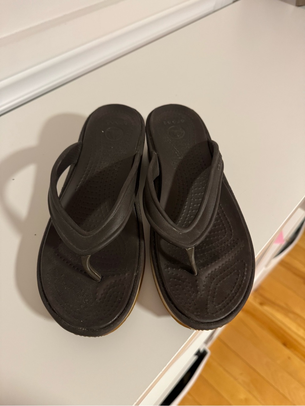 brown flip flop
